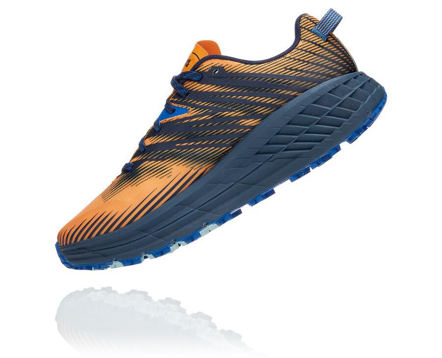 Hoka One One Trailove Tenisky Panske Oranžové/Čierne - Speedgoat 4 - 27981-ATCQ